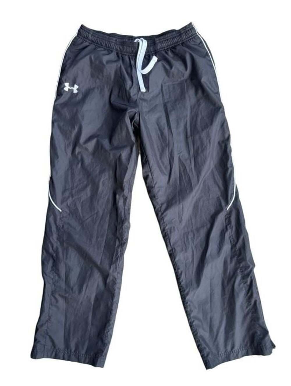 Under Armour Loose Fit Nylon Track Pants Size Small Black